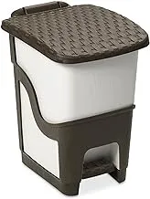 Dea Rattan Pedal Bin, Brown, 18 Litres, Dea.Z441M026