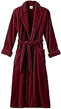 Cotton Solid Pattern,Red - Bathrobes