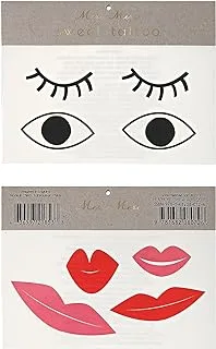 Meri Meri Eyes And Lips Tattoos Sheets 2 Pieces