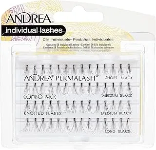 Andrea Knotted Flares Combo Eyelashes, Black