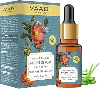 مصل Vaadi Herbals العضوي الليلي الطبيعي للإشراق مع الألوة فيرا