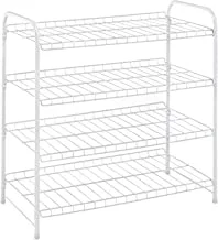 Whitmor 4-Tier Closet Shelf, White