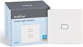 Broadlink TC3 UK Standard Smart Light Switch التحكم الذكي في المنزل واي فاي مفتاح الجدار ، لا محايد ， يعمل مع Alexa Google Home IFTTT (1 Gang ، TC3)