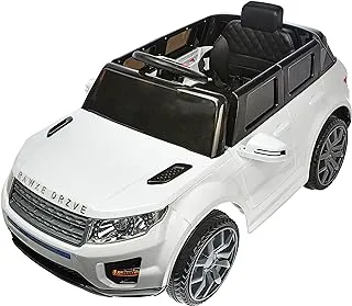 Ride On 12V Terrain Rover Car For Kids, White