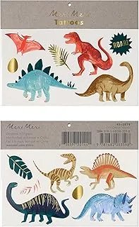 Meri Meri Dinosaur Kingdom Large Tattoos, Multi Colour, 206083