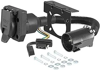 CURT 55774 Dual-Output Vehicle-Side 7-Pin, 4-Pin Connectors, Factory Tow Package and USCAR Socket Required