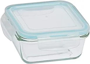 Taliona TL2213350 Borosilicate Glass Boro Pro Square Food Container, Blue, 570 ml