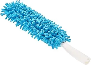 Amazon Basics Chenille Duster, 5 Pads, Blue and White