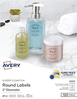 Avery Printable Round Labels With Sure Feed, 2