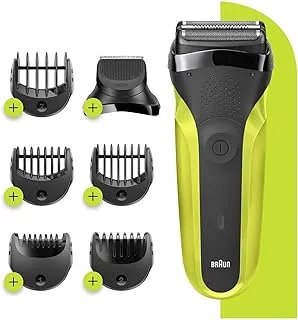 Braun Shaver 300BT Green Series Rotation Electric Shaver Trimmer, Black