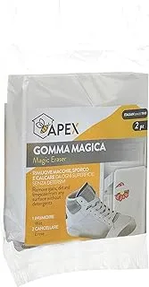 Apex Magic Eraser (Remove Stain & Dirt From Any Surface)- 2 Sponges, White, 16000, 30 X 30 X 30 Cm