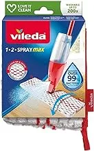 Vileda 1 2 Spray Max Mop Refill, Microfiber Pad, Washable