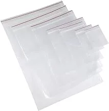 MARKQ [100 Piece] 2.8 x 4.8 inches Clear Poly Reclosable Zipper Lock Bags | Resealable Plastic Zipper Bags for Samples, Candies, Craft supplies, Nuts, Slime and More