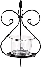 Harmony Glass Candle Holder With 3 Metal Hanger - 3 Piece Set