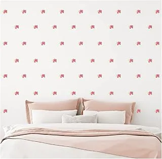 StickieArt Pattern: Roses Wall Stickers, Home Decoration DIY Removable Wall Decals for Living Room Bedroom, Large, 60 X 90 cm, STA-433