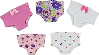 PZAS Toys 18 Inch Doll Clothes - 5 Piece Doll Underwear Set, Fits American Girl Doll