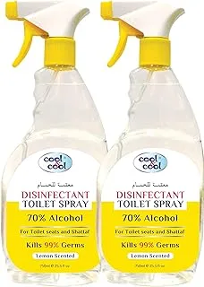 Cool & Cool Disinfectant Toilet Spray, 2 x 750 ml