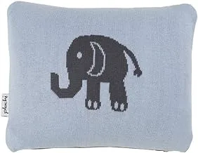 Pluchi Knitted Baby Pillow - Sea Blue/Dark Grey, Piece Of 1