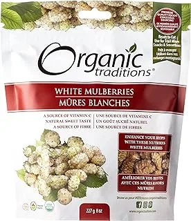 Organic Traditions Mulberries, White, 227 gm, 128248