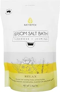 Bathefex Epsom Salt Bath Tuberose & Jasmine, 1.4 Kg ' 1 Units