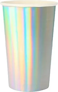 Meri Meri Silver Holographic Highball Cups 8 Pieces