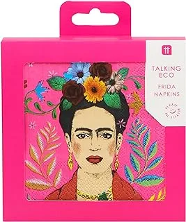 Talking Tables Frida Cocktail Napkin,Pink,20 Pack,BOHO-CNAPKIN