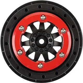 Pro-Line F-11 Bead-Loc Short Course Wheels - PRO2746-03, Black/Red