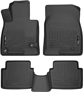 Husky Liners Weatherbeater Series | Front & 2Nd Seat Floor Liners - Black | 98651 | Fits 2014-2018 Mazda 3 Hatchback/Sedan 3 Pcs