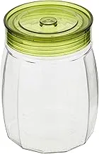 Glass Seal Pot, Transparent Kitchen Storage And Nuts, Milk, Enzyme, Tea, Lemon, Honey Jar Capacity 1Ltr, Assorted Color