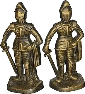 Design Toscano SP14917 Medieval Knight Iron Bookends, Bronze