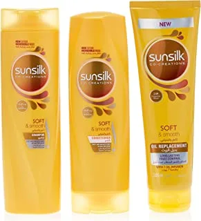 Sunsilk Shampoo Soft & Smooth, 400ml + Conditioner Soft & Smooth, 350ml + Soft & Smooth Oil Replacement 300ml