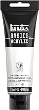 Liquitex 1046430 Basics Acrylic Paint, 4-Oz Tube, Transparent Mixing White