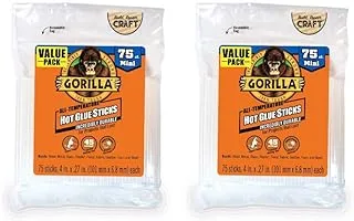 Gorilla Hot Glue Sticks, Mini Size, 4