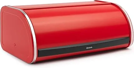 Brabantia 484001 صندوق خبز رول علوي ، لون أحمر - كبير