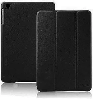 Tri-Fold Smart Protection Leather Case for Apple iPad Mini4 [Black Color]