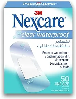 3M Nexcare Cwp-50 Clear Waterproof Bandages, One Size