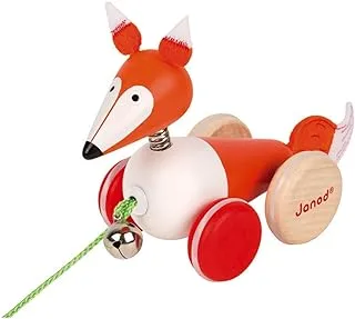 Janod Zigolos Pull Along Fox, One Size