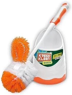 KRESS Kleen Toilet Brush Set w/ Rim Cleaner