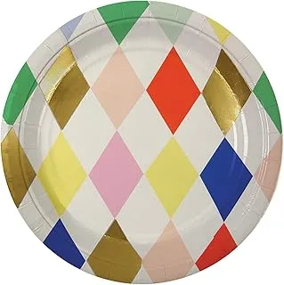 Meri Meri Meri Meritoot Sweet Harlequin Plate 8 Pieces, Small