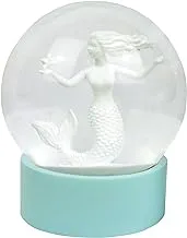 طاولات التحدث We Heart Mermaid Glitter Globe ، أبيض / أخضر