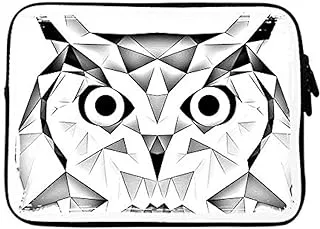 جراب مصمم بحزام لأجهزة Macbook والكمبيوتر المحمول مقاس 11/12 بوصة من Stylizedd - Poly Owl