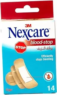 3M Nexcare Blood-Stop Bandages, Assorted, 14S, One Size