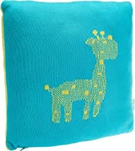 Pluchi Knitted Baby Pillow - Green/Bondi Blue, Piece Of 1