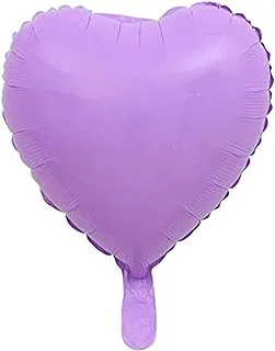 PARTY TIME - 1Pc. 18 Inches Big Heart Shaped Balloons Huge Purple Foil Balloons for Valentine's Day Love Balloons Heart Balloons for Wedding Engagement Anniversary Party Favor Decorations