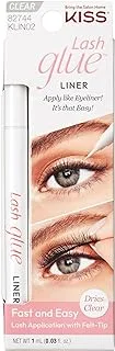 KISS Clear Lash GLUEliner, Felt Tip Eyelash Adhesive, Clear Matte Finish, Foolproof Application, Easy Touch Up, 0.02 Oz., 0.02 Fl Oz (Pack of 1)