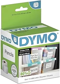 DYMO Authentic LW Multi-Purpose Labels| DYMO Labels for LabelWriter Printers, Great for FBA/FNSKU Barcodes (1-1/10.2 cm x 2-1/10.2 cm), 1 Roll of 1000