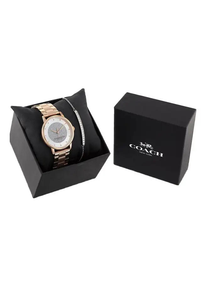 COACH Grand Women's Stainless Steel Watch Set - 14000090