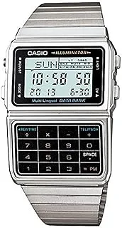 Casio Data Bank Digital Dial Stainless Steel Band Watch For Unisex - DBC-611-1DF