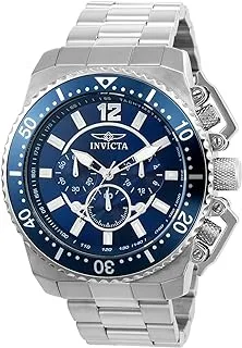 Invicta Men's Pro Diver Quartz Watch with Stainless-Steel Strap, Silver, 24 (Model: 21953)