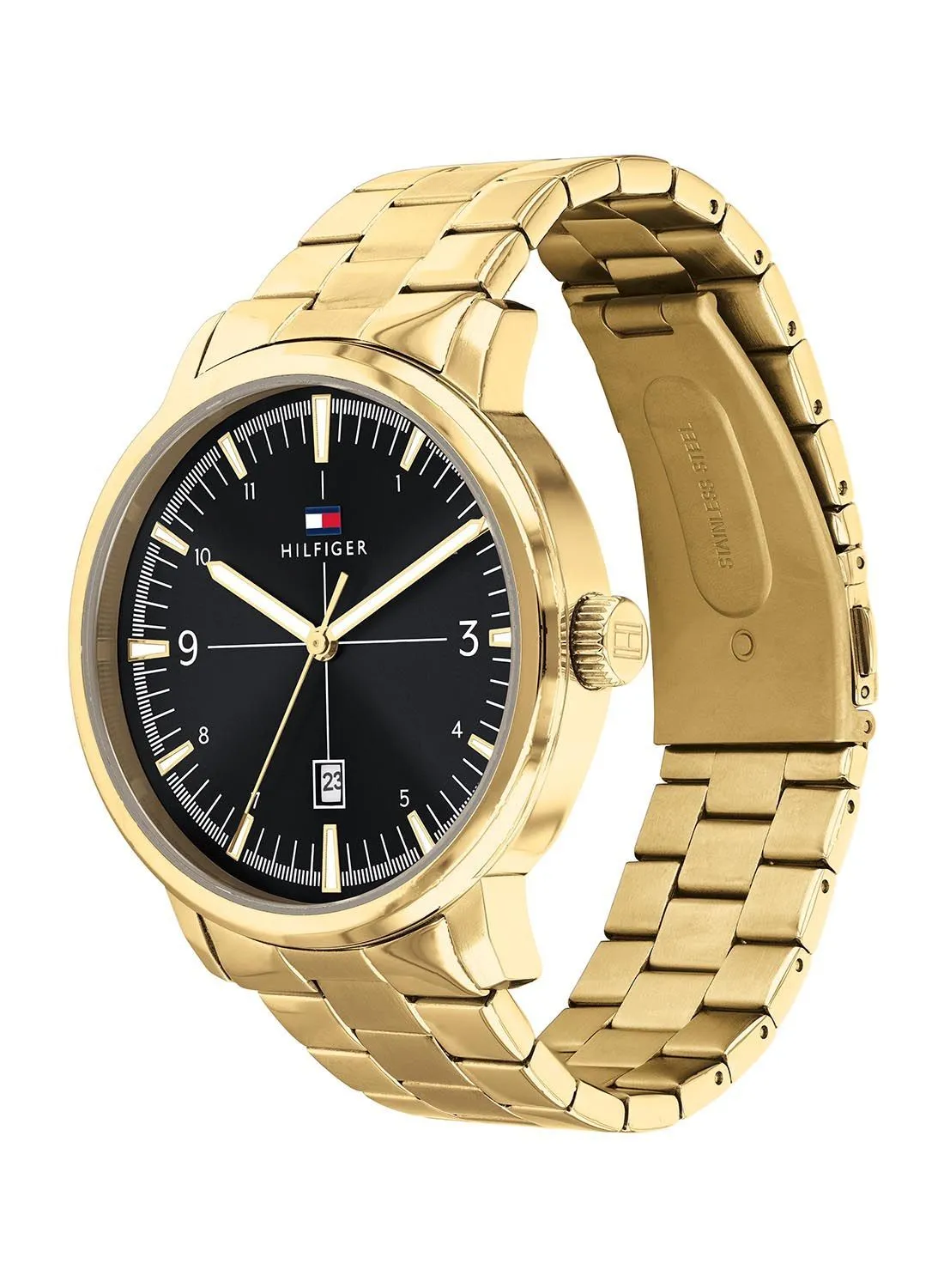 TOMMY HILFIGER Men Analog Round Shape Stainless Steel Wrist Watch 1710454 44 mm